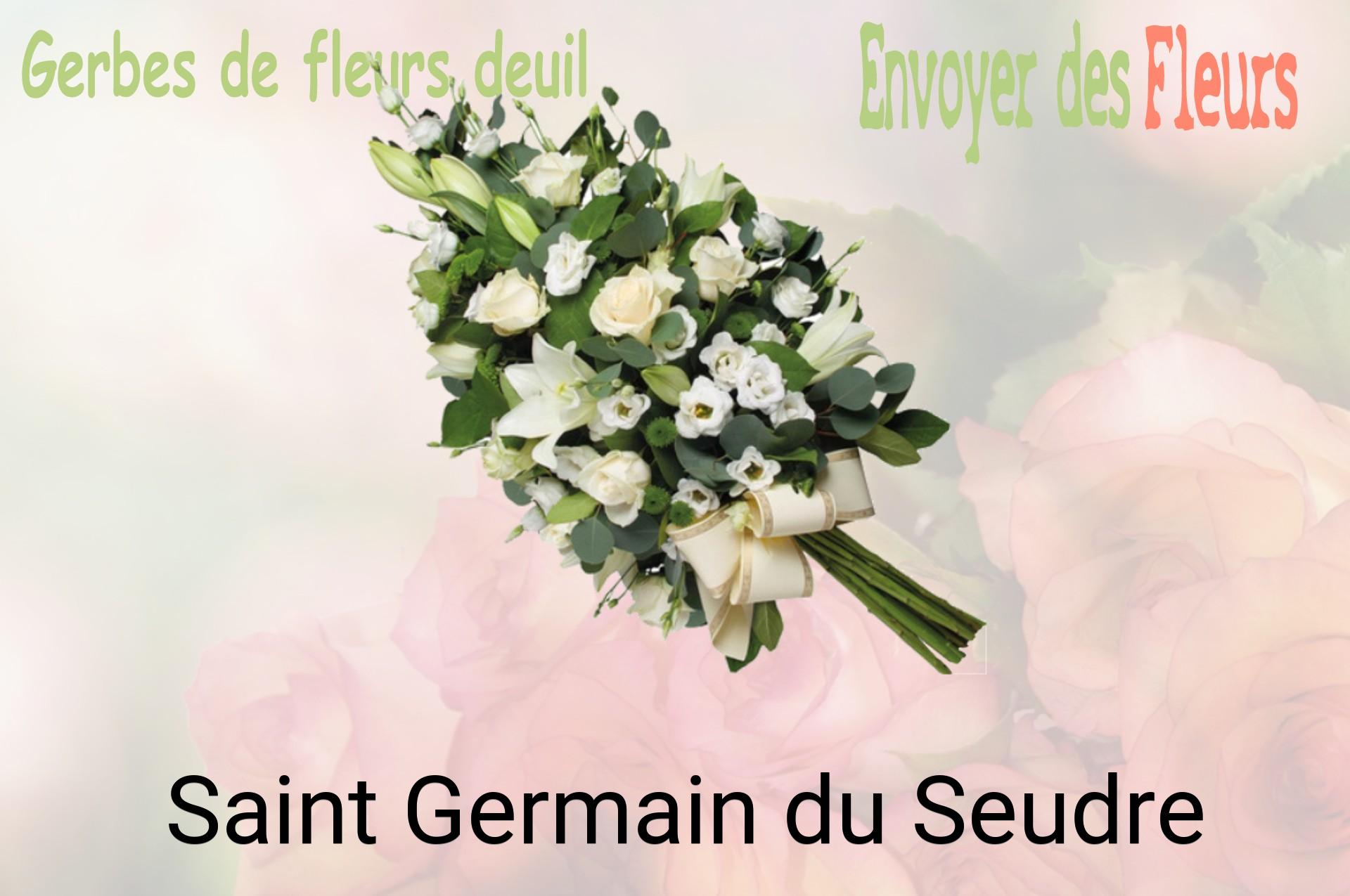 Gerbe de fleurs de deuil livrée à Saint-Germain-du-Seudre